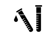 Laboratory test glyph icon
