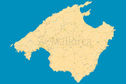 Mallorca (Majorca) political map