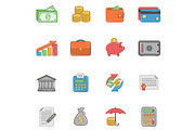 Money color icon set