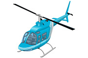 Helicopter vector illustration
