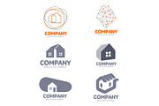 Set of real estate company logo