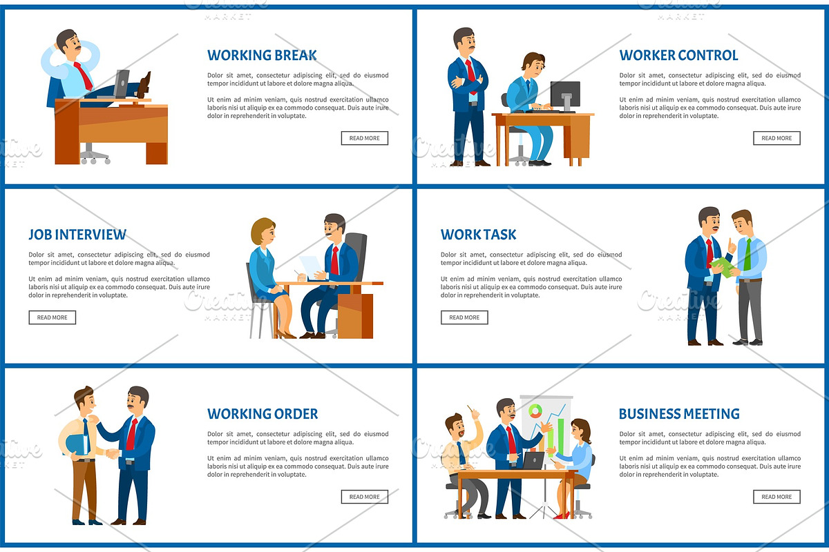 Work Task and Order of Boss, Job in Illustrations - product preview 8