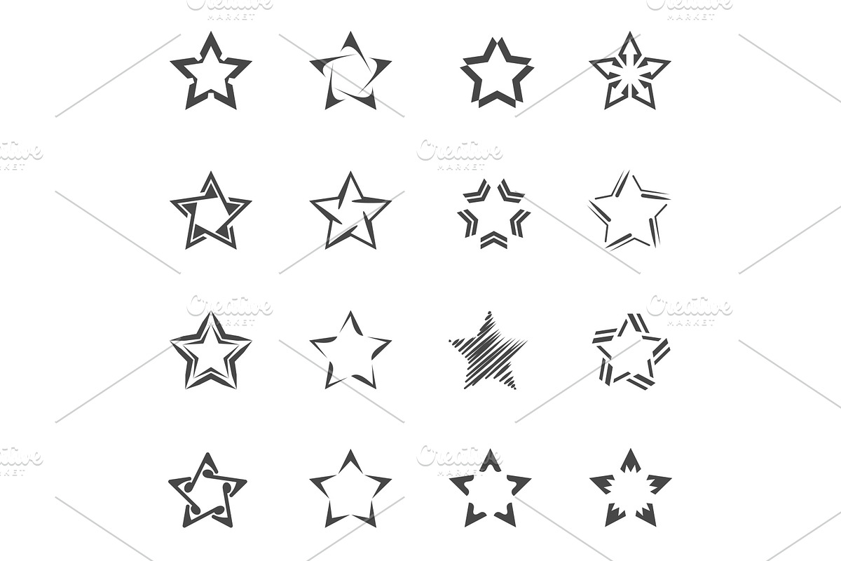 Star pictogram in Icons - product preview 8