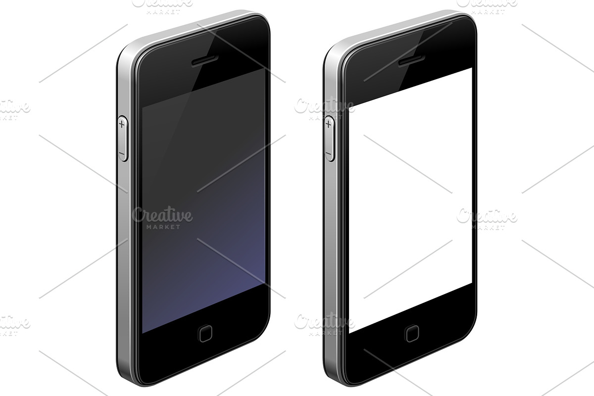 Smartphone blank icon in Illustrations - product preview 8