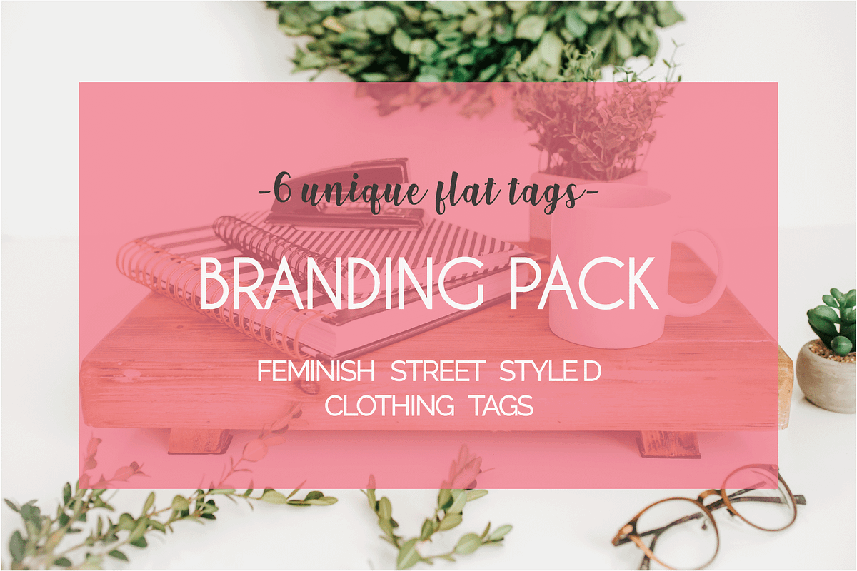 Hipster/Street Styled Flat Tags in Card Templates - product preview 8