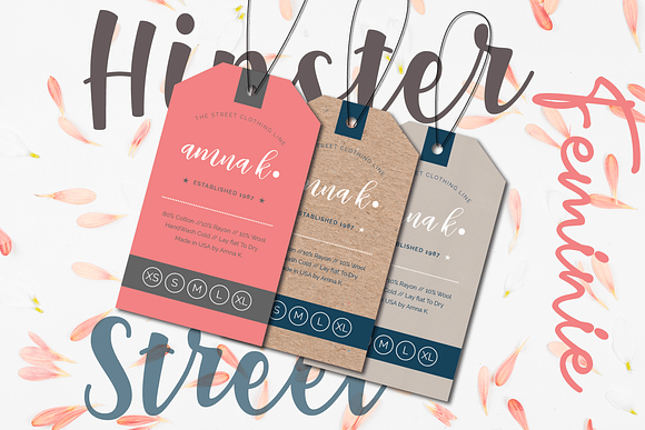 Hipster/Street Styled Flat Tags in Card Templates - product preview 1