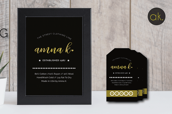 Hipster/Street Styled Flat Tags in Card Templates - product preview 2