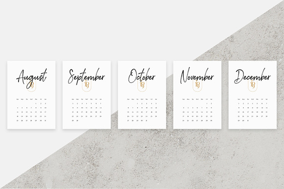 2019 Calendar in Stationery Templates - product preview 2