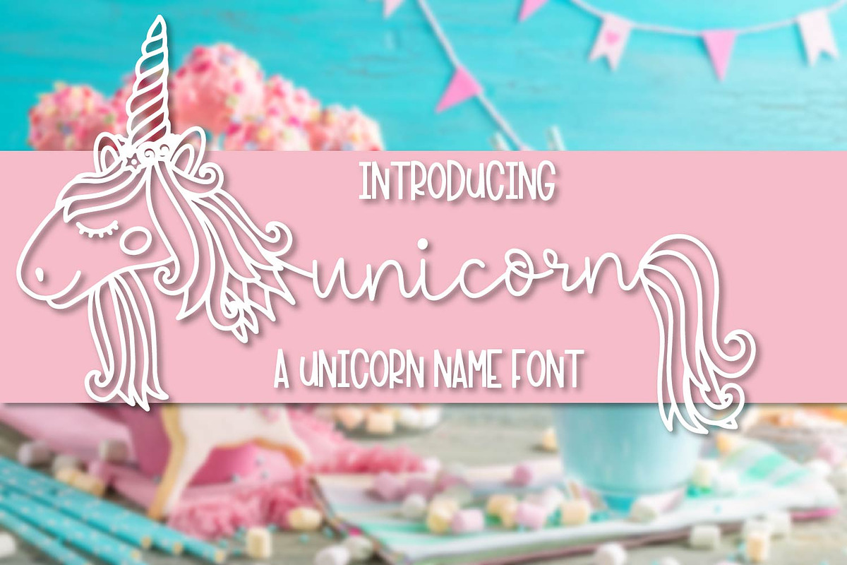 Unicorns - A Unicorn Name Maker Font in Display Fonts - product preview 8