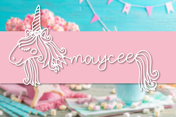 Unicorns - A Unicorn Name Maker Font in Display Fonts - product preview 1