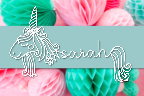 Unicorns - A Unicorn Name Maker Font in Display Fonts - product preview 2