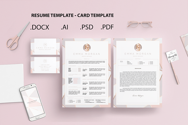 Pack Resume and Card Template / M
