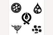 Leukemia Icons Set