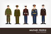 Soldiers and military men set