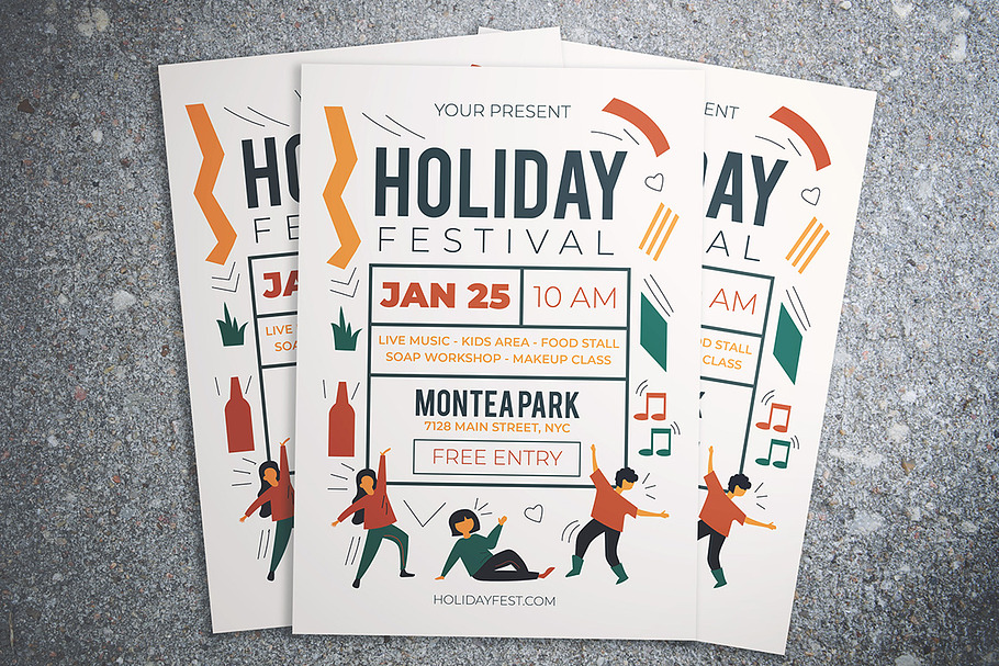 Holiday Festival Flyer