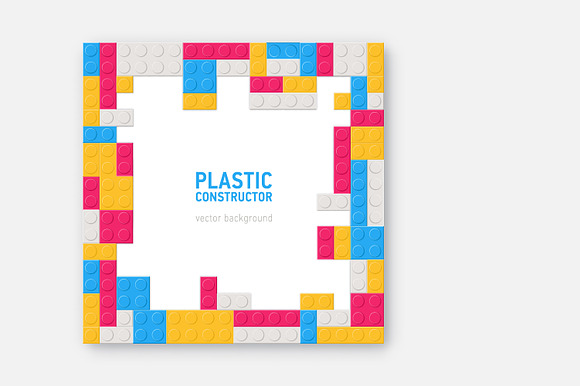 Plastic constructor bundle in Illustrations - product preview 5