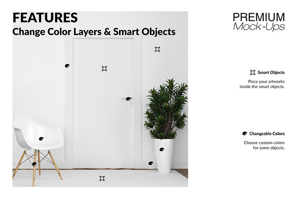 Door Murals & Floor Set in Product Mockups - product preview 3