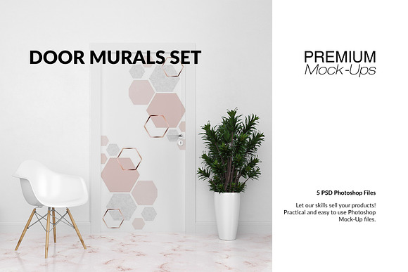 Door Murals & Floor Set in Product Mockups - product preview 5