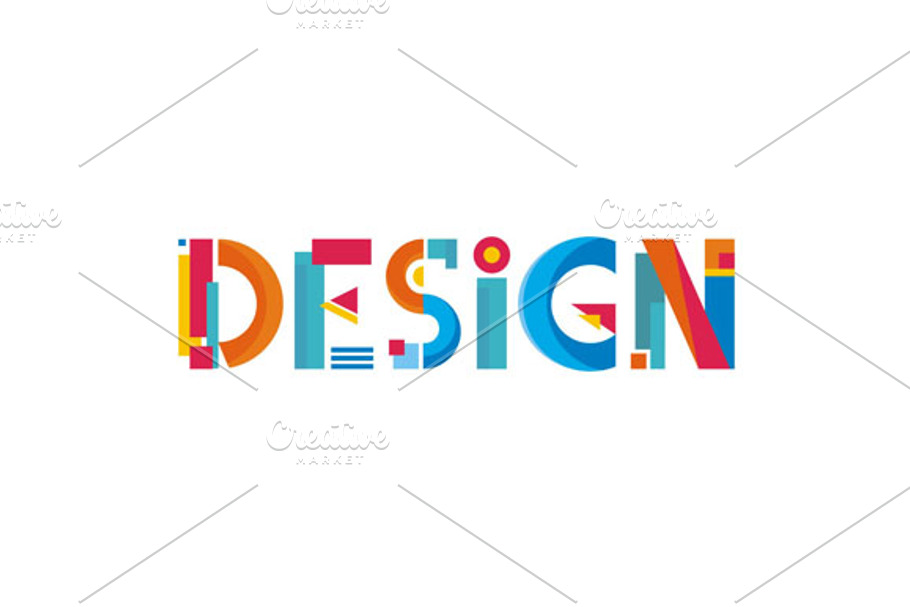 Design Word Abstract Sign in Illustrations - product preview 8