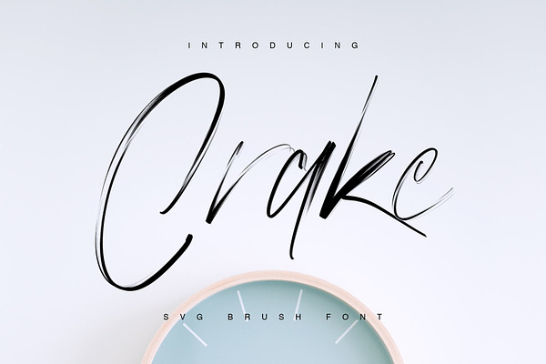 Crake - Brush SVG Font
