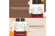 Vector illustration. Engineering and