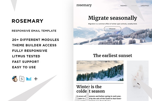 Rosemary – Responsive Email template