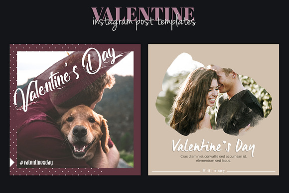Instagram Post Template - Valentine in Instagram Templates - product preview 2