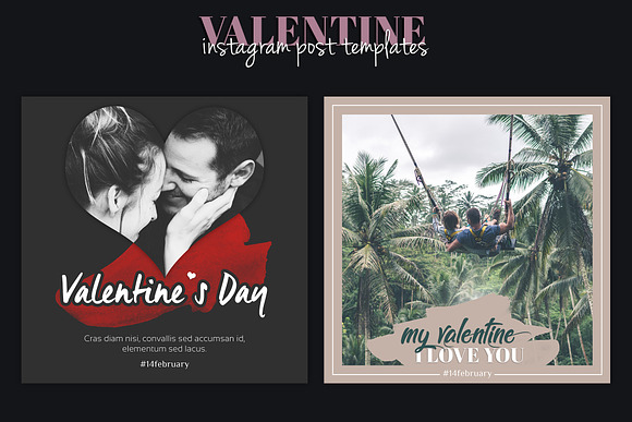 Instagram Post Template - Valentine in Instagram Templates - product preview 5