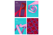 Abstract magazine covers. Modern