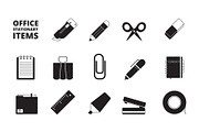 Office equipment icon. Stationary