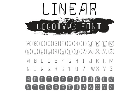 Letters for logotype font in Display Fonts - product preview 1