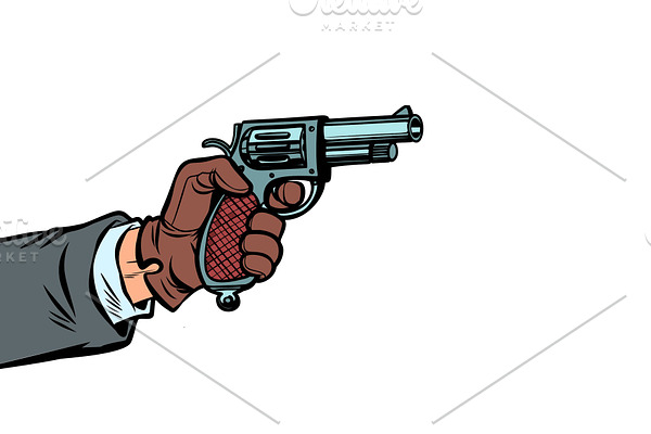 hand with a revolver