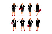 Businesswoman poses collection