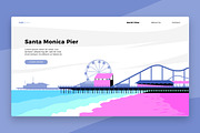 Santa Monica - Banner & Landing page