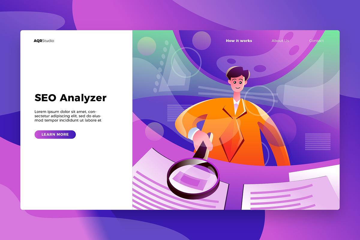 SEO Analyzer - Banner & Landing Page in Web Elements - product preview 8