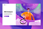 SEO Analyzer - Banner & Landing Page