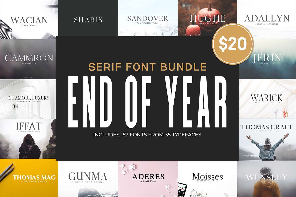 New Year SALE! - Serif Bundle! in Serif Fonts - product preview 8