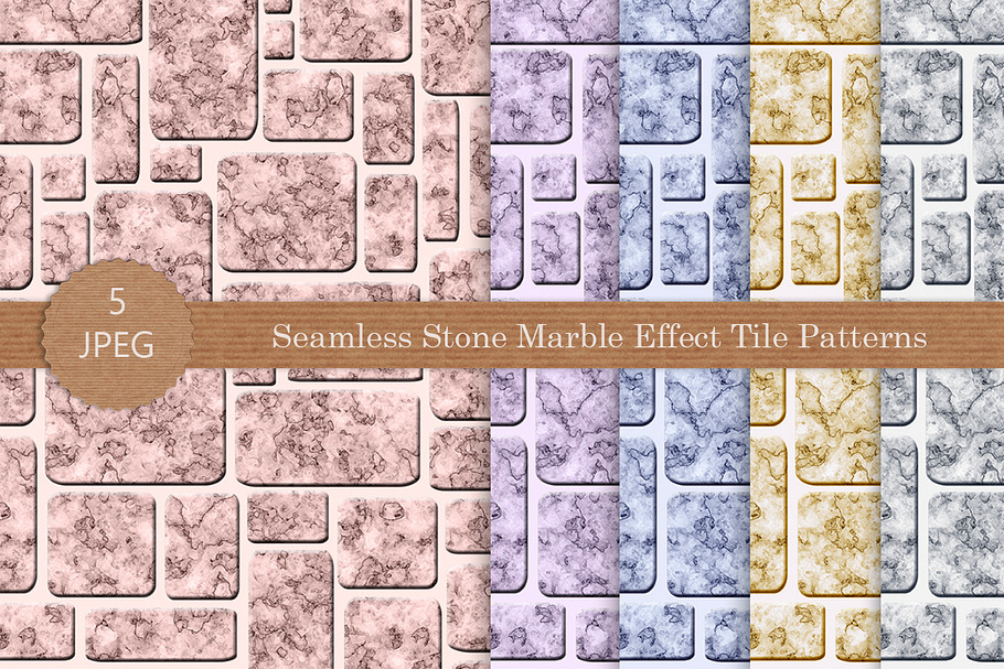 Seamless Stone Marble Effect Pattern