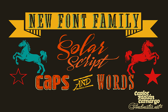 Solar font family in Display Fonts - product preview 2
