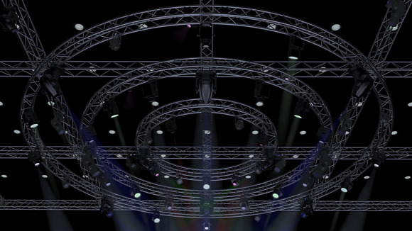 TV Studio Stage Truss and Lights in Photoshop Brushes - product preview 1
