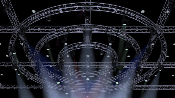 TV Studio Stage Truss and Lights in Photoshop Brushes - product preview 2