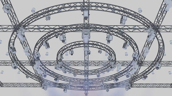 TV Studio Stage Truss and Lights in Photoshop Brushes - product preview 3