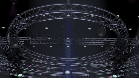 TV Studio Stage Truss and Lights in Photoshop Brushes - product preview 9