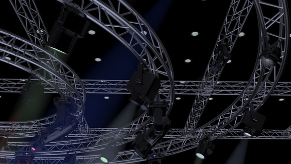 TV Studio Stage Truss and Lights in Photoshop Brushes - product preview 14