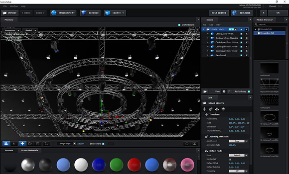 TV Studio Stage Truss and Lights in Photoshop Brushes - product preview 33