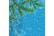 Christmas Background with Fir and