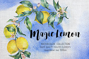 Magic Lemon, watercolor collection