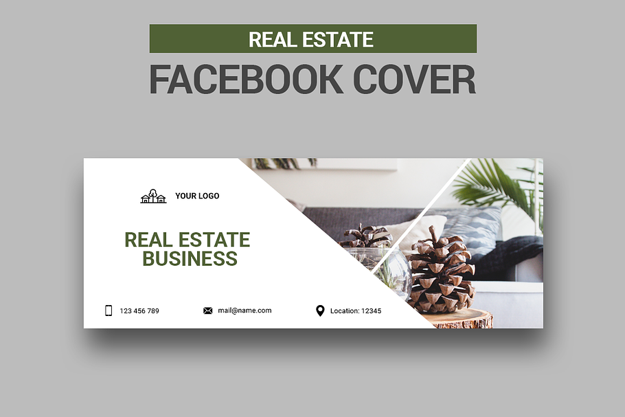 Real Esate Facebook Cover in Facebook Templates - product preview 8