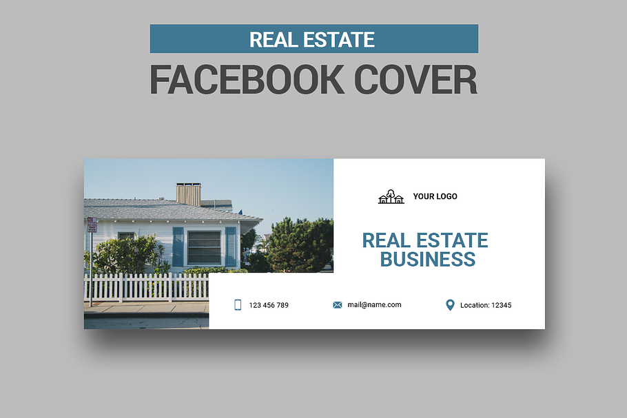 Real Estate Facebook Cover   in Facebook Templates - product preview 8