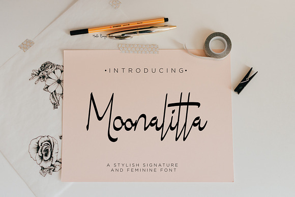 Moonalitta // Feminine Font Type in Script Fonts - product preview 4